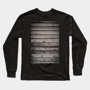 Wood old wall background Long Sleeve T-Shirt